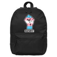 Resist Demigirl Fist Flag 16 in Basic Backpack
