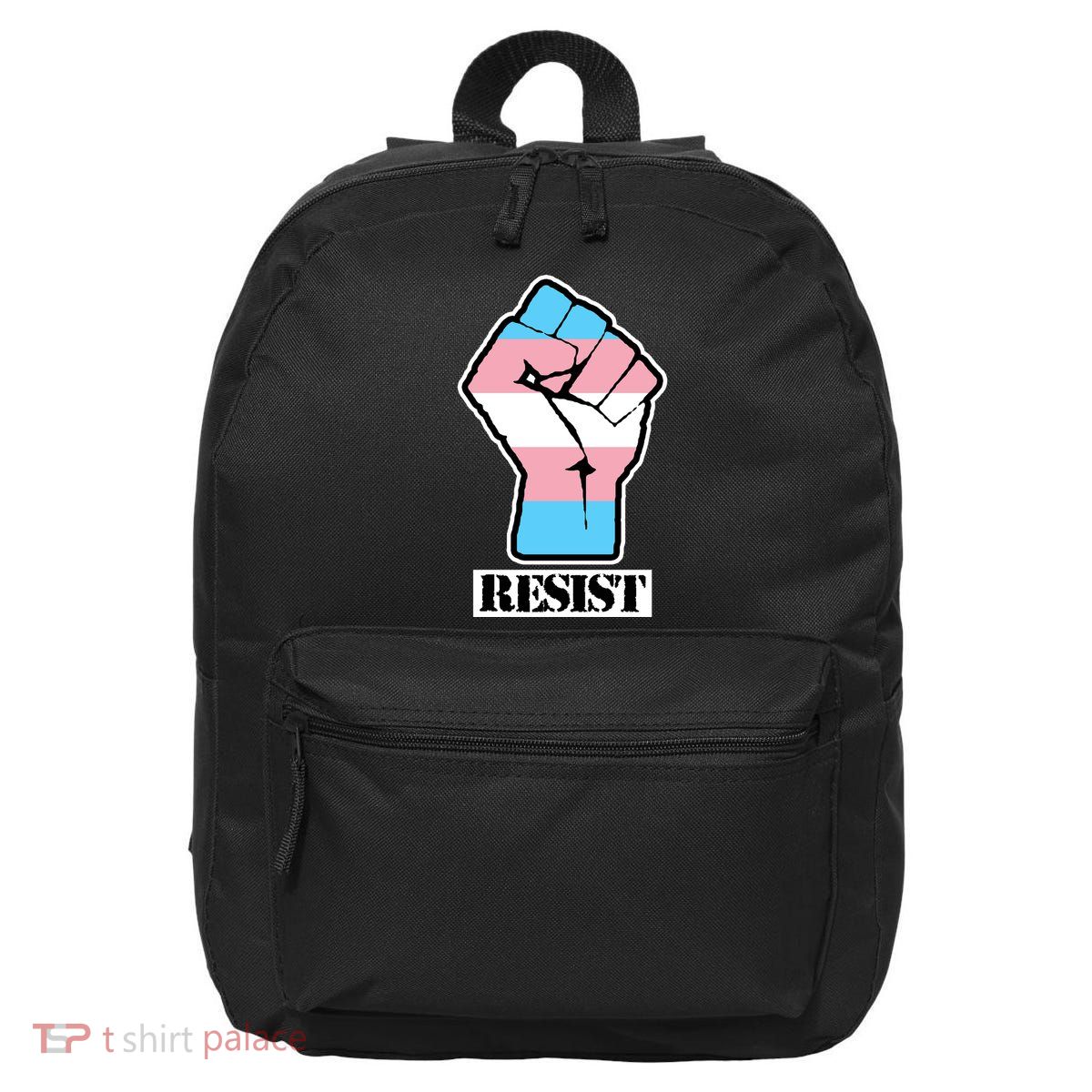 Resist Demigirl Fist Flag 16 in Basic Backpack