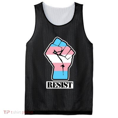 Resist Demigirl Fist Flag Mesh Reversible Basketball Jersey Tank