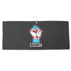 Resist Demigirl Fist Flag Large Microfiber Waffle Golf Towel