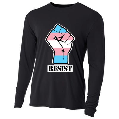 Resist Demigirl Fist Flag Cooling Performance Long Sleeve Crew