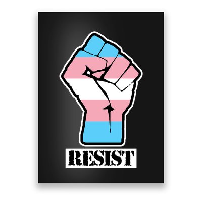Resist Demigirl Fist Flag Poster
