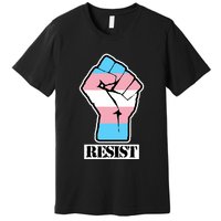 Resist Demigirl Fist Flag Premium T-Shirt