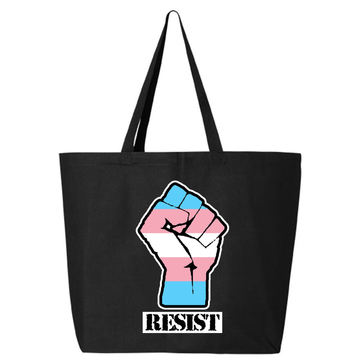 Resist Demigirl Fist Flag 25L Jumbo Tote