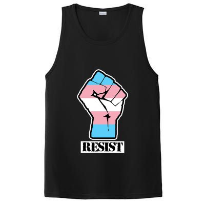 Resist Demigirl Fist Flag PosiCharge Competitor Tank