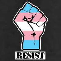 Resist Demigirl Fist Flag Golf Towel