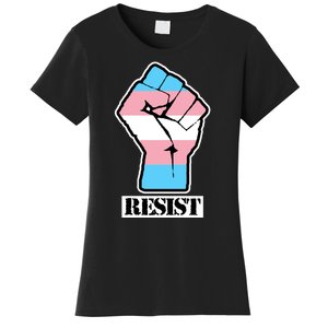 Resist Demigirl Fist Flag Women's T-Shirt