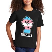 Resist Demigirl Fist Flag Kids T-Shirt