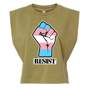 Resist Demigirl Fist Flag Garment-Dyed Women's Muscle Tee