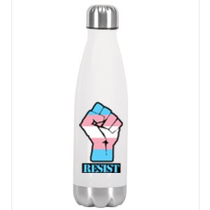 Resist Demigirl Fist Flag Stainless Steel Insulated Water Bottle