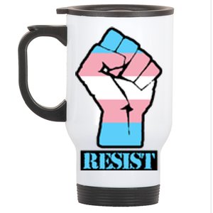 Resist Demigirl Fist Flag Stainless Steel Travel Mug