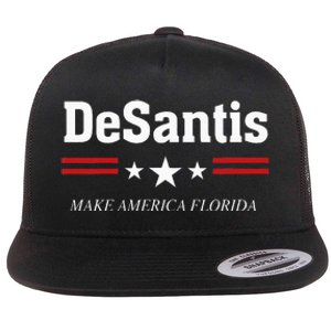 Ron Desantis For President 2024 Election Proud Republican Flat Bill Trucker Hat