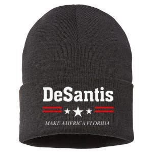 Ron Desantis For President 2024 Election Proud Republican Sustainable Knit Beanie