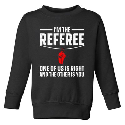 Referee Design For Sports Ref Gag Referee Toddler Sweatshirt