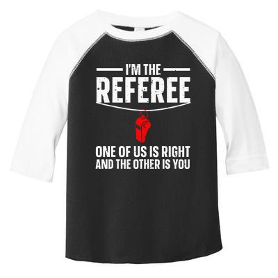 Referee Design For Sports Ref Gag Referee Toddler Fine Jersey T-Shirt