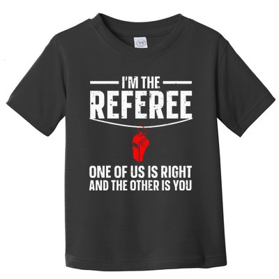 Referee Design For Sports Ref Gag Referee Toddler T-Shirt