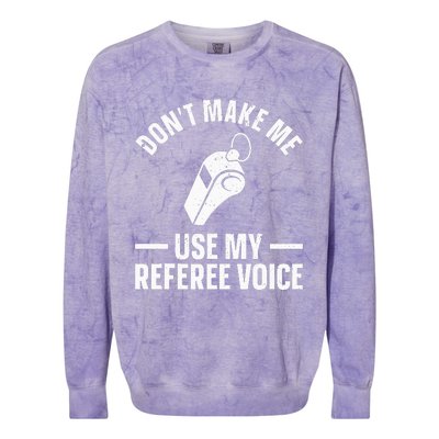 Referee Design For Reffing Ref Sport Referee Colorblast Crewneck Sweatshirt