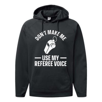 Referee Design For Reffing Ref Sport Referee Performance Fleece Hoodie