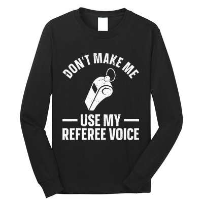 Referee Design For Reffing Ref Sport Referee Long Sleeve Shirt