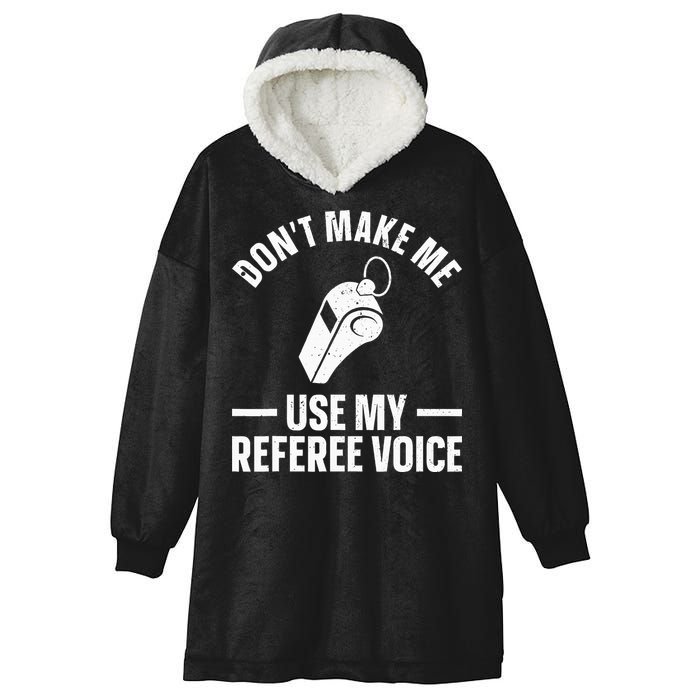 Referee Design For Reffing Ref Sport Referee Hooded Wearable Blanket