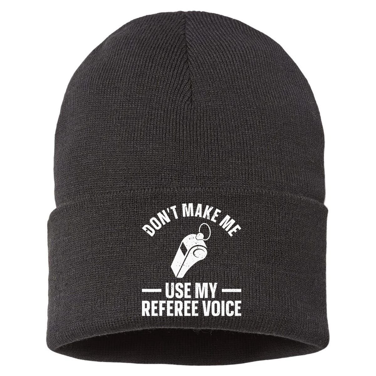 Referee Design For Reffing Ref Sport Referee Sustainable Knit Beanie