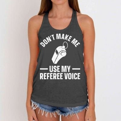 Referee Design For Reffing Ref Sport Referee Women's Knotted Racerback Tank