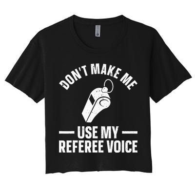 Referee Design For Reffing Ref Sport Referee Crop Top