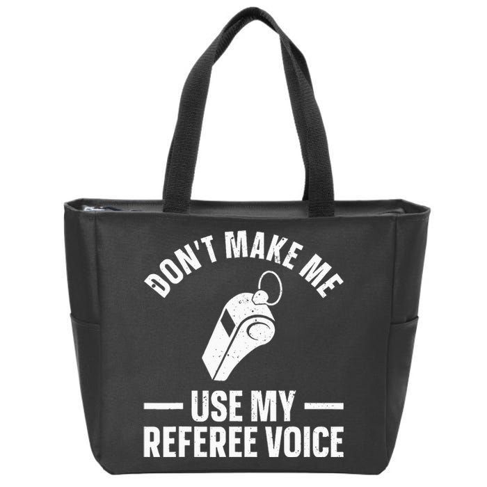 Referee Design For Reffing Ref Sport Referee Zip Tote Bag