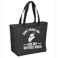 Referee Design For Reffing Ref Sport Referee Zip Tote Bag