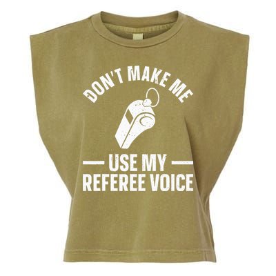 Referee Design For Reffing Ref Sport Referee Garment-Dyed Women's Muscle Tee