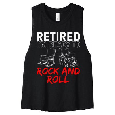 Retirement Design For Retired Women Retirement Women's Racerback Cropped Tank