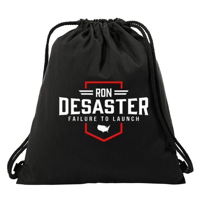 Ron DeSaster Failure To Launch Ron DeSantis 2024 Funny Meme Drawstring Bag