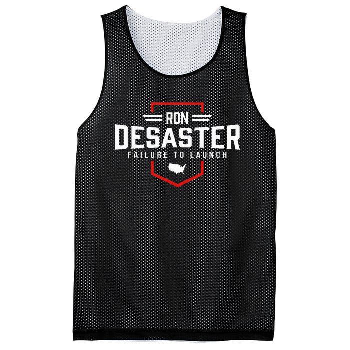 Ron DeSaster Failure To Launch Ron DeSantis 2024 Funny Meme Mesh Reversible Basketball Jersey Tank