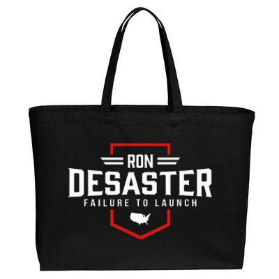 Ron DeSaster Failure To Launch Ron DeSantis 2024 Funny Meme Cotton Canvas Jumbo Tote