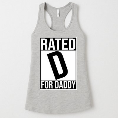 Rated D For Daddy Funny Gift For Dad Womens Tank Top