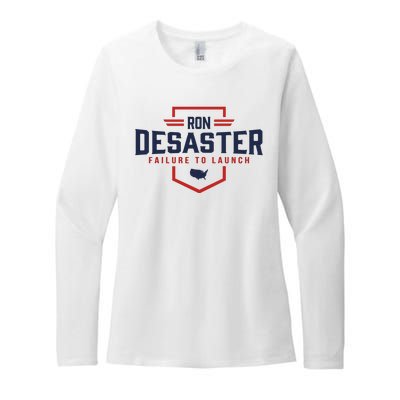 Ron DeSaster Failure To Launch Ron DeSantis For President 2024 Womens CVC Long Sleeve Shirt