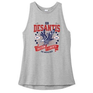 Ron Desantis For President 2024 Ladies PosiCharge Tri-Blend Wicking Tank