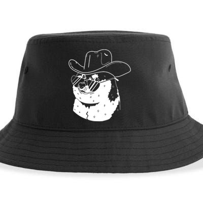 Rodeo Doge Funny Dogecoin Sustainable Bucket Hat