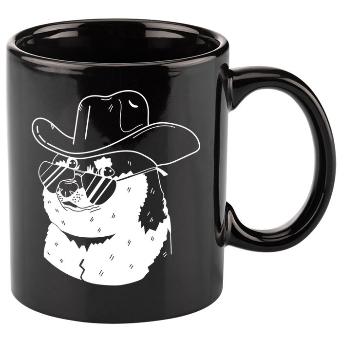 Rodeo Doge Funny Dogecoin 11oz C Handle Ceramic Mug