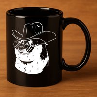 Rodeo Doge Funny Dogecoin 11oz C Handle Ceramic Mug