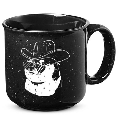 Rodeo Doge Funny Dogecoin 15oz Campfire Ceramic Mug