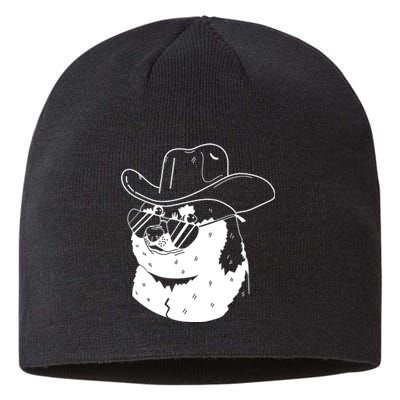 Rodeo Doge Funny Dogecoin Sustainable Beanie