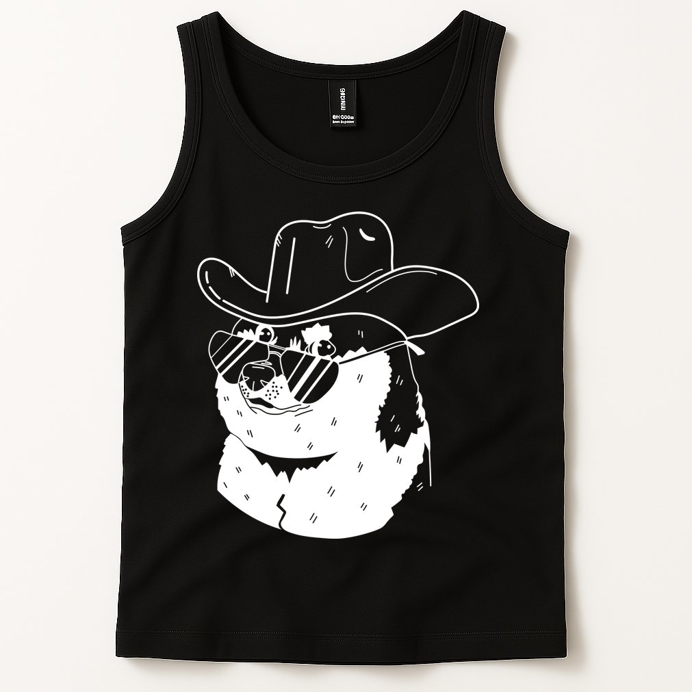 Rodeo Doge Funny Dogecoin Tank Top