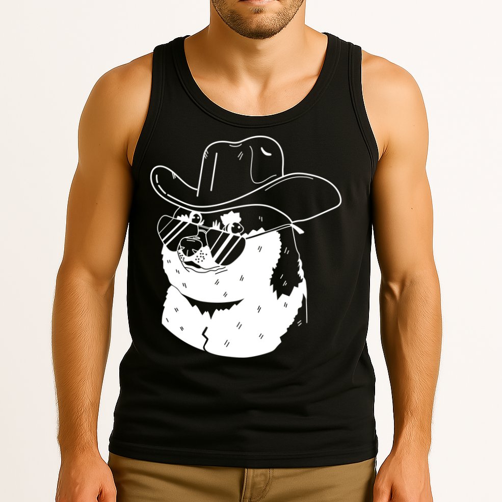 Rodeo Doge Funny Dogecoin Tank Top