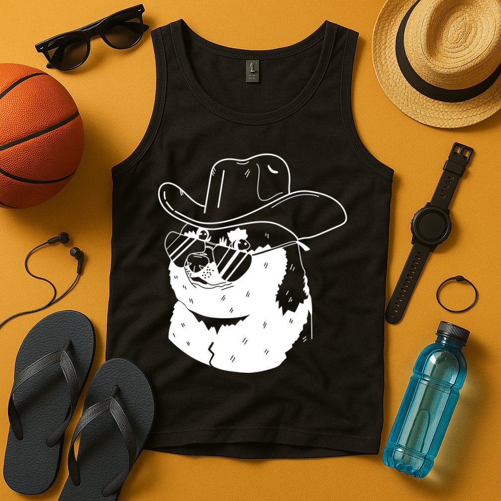 Rodeo Doge Funny Dogecoin Tank Top