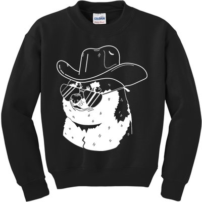 Rodeo Doge Funny Dogecoin Kids Sweatshirt