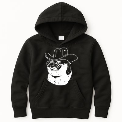 Rodeo Doge Funny Dogecoin Kids Hoodie