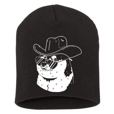 Rodeo Doge Funny Dogecoin Short Acrylic Beanie