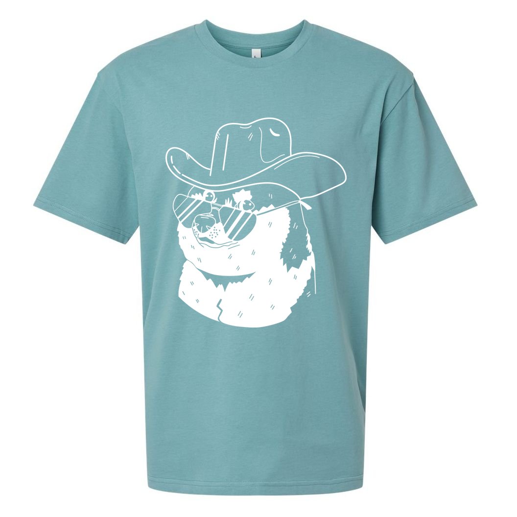 Rodeo Doge Funny Dogecoin Sueded Cloud Jersey T-Shirt