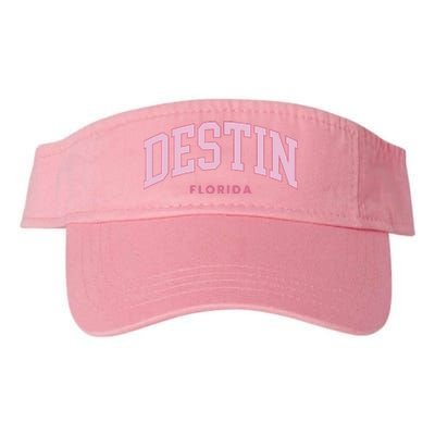 Retro Destin Florida Preppy Throwback Design Valucap Bio-Washed Visor